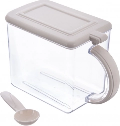 Kuchyňský zásobník na sypké potraviny 1 l s víčkem a lžičkou