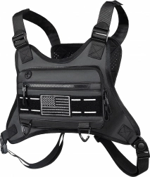 Taktická sportovní hrudní taška na běhání s ochranou proti krádeži