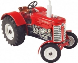 Kovový traktor Zetor 50 Super na klíček 1:25, červený
