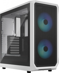 Počítačová skříň Fractal Design Focus 2 RGB bílá s čirým tónovaným sklem