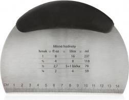 Ocelová cukrářská špachtle a drtič těsta 16 cm