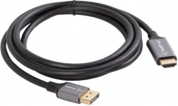 Kabel DisplayPort na HDMI 1.8 m 4K černo‑stříbrný