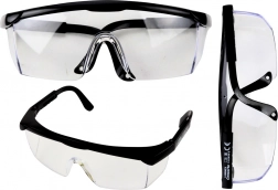 Ochranné brýle s nastavitelnými rameny černé