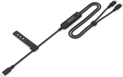 Nabíjecí kabel 2v1 USB‑C na 2× USB‑C, 140 W PD 3.1, nylonový, 1,8 m, černý