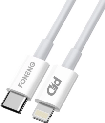 USB‑C na Lightning kabel FONENG X31 2 m 3 A 20 W bílý