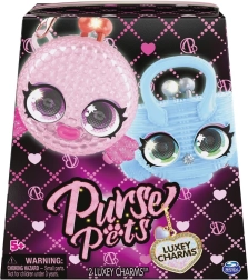 Purse Pets přívěsky na kabelku 2‑pack – luxusní zvířecí charms s pohyblivýma očima