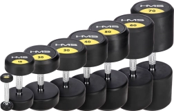 Pogumovaná jednoruční činka HMS hg pro 10 kg