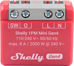 Shelly 1PM Mini Ovladač Zigbee a Matter