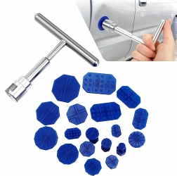 Sada na vytahování promáčklin karoserie s kladivem puller a 18 tahacími trny