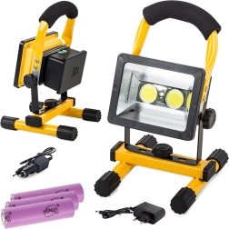 Přenosný dobíjecí LED reflektor COB 30 W, IP65