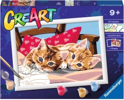 Ravensburger CreArt malování podle čísel – dvě mazlivá koťata (24 × 18 cm)