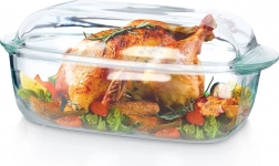 Skleněné žáruvzdorné nádobí s víkem 3 + 1,5 l