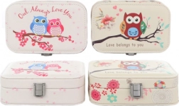 Šperkovnice s motivem sovičky se zrcátkem