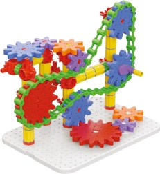 Quercetti georello tech toolbox – převodová stavebnice v kufříku