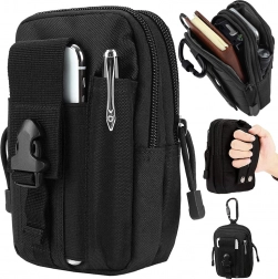 Taktické molle pouzdro na opasek – černé, voděodolné