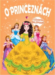 O princeznách – omalovánky se samolepkami (slovensky)