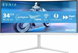 Zakřivený herní monitor 34" VA 180 Hz s Ambiglow