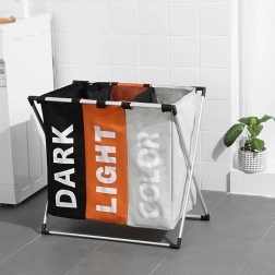 Tříkomorový koš na prádlo se tříděním