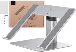 Nastavitelný hliníkový stojan na notebook BASEUS 11–17,3" – stříbrný