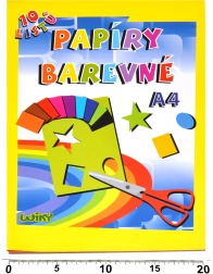 Barevné papíry A4 180 g/m², 10 listů
