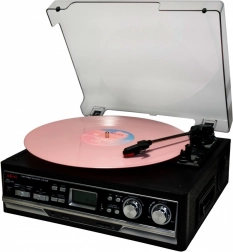 multifunkční gramofon s kazetou, rádiem a bluetooth ATT-15SE