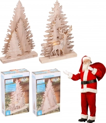 Vánoční stromeček 25 cm s 10 LED světly GRUNDIG