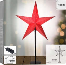 Papírová stolní lampa hvězda 45 × 13 × 70 cm