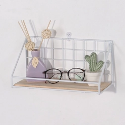 Nástěnná police 25 cm, bílá