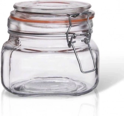Skleněná zavařovací sklenice s klipem 500 ml