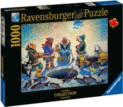 Ravensburger puzzle Lední rybolov 1000 dílků
