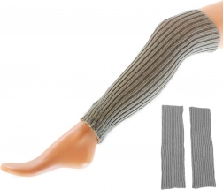 Zahřívací návleky na lýtka šedé