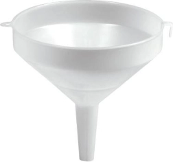 Plastová nálevka 40 cm bílá