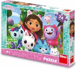 Puzzle Gabby's Dollhouse na zahradě 24 dílků