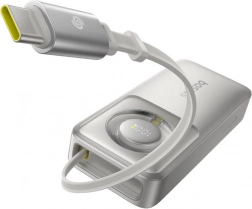 powerbanka Baseus OS Free2Pull 10000 mAh 30 W s vestavěným kabelem – šedá