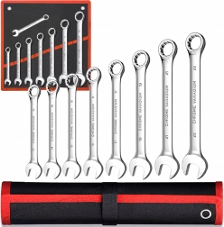 Sada ráčnových očkoplochých klíčů 8 ks 8–22 mm s pouzdrem