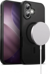 Hybridní kryt Frost Mag Cover pro iPhone 17 s MagSafe – černý