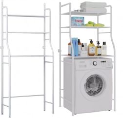 Stojanová police nad pračku s 3 policemi, bílá