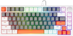 Magnetická herní klávesnice astral white s přepínači outemu white jade, rgb a pbt keycapy