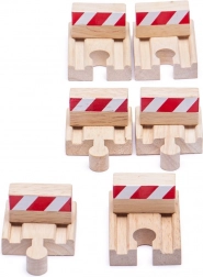 Sada dřevěných nárazníků Bigjigs Rail