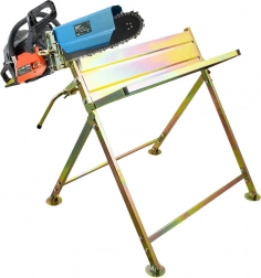 Skládací stojan na řezání dřeva s držákem na pilu, 45 cm, nosnost 120 kg