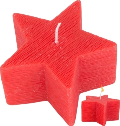 Vánoční svíčka ve tvaru hvězdy