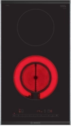 Skleněná keramická varná deska Domino s DirectSelect a PowerBoost