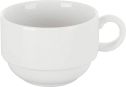 Porcelánový bílý hrnek MONA 180 ml