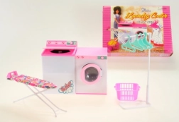 Glorie prádelní sada pro panenky s pračkou, sušičkou a žehlicím prknem