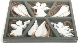 Dřevěné vánoční ozdoby anděl