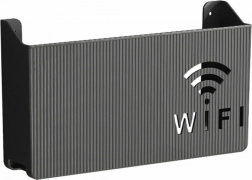 Nástěnná polička na Wi‑Fi router, černá