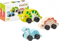 Veselí dinosauři - dřevěný set 3 díly