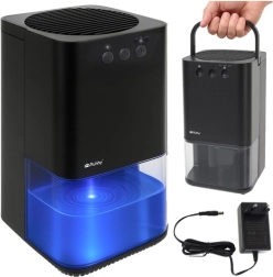 Odvlhčovač vzduchu s LED podsvícením a časovačem RUHHY, černý