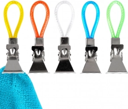 Klipy na ručníky a utěrky – sada 5 ks