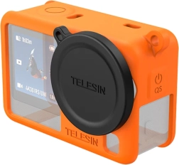 Telesin silikonové ochranné pouzdro pro DJI Osmo Action 6 – oranžové